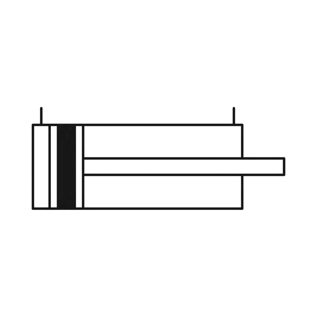 Rundzylinder TP doppeltwirkend, Magnet, Kolben-Ø 16, Hub 10, M5