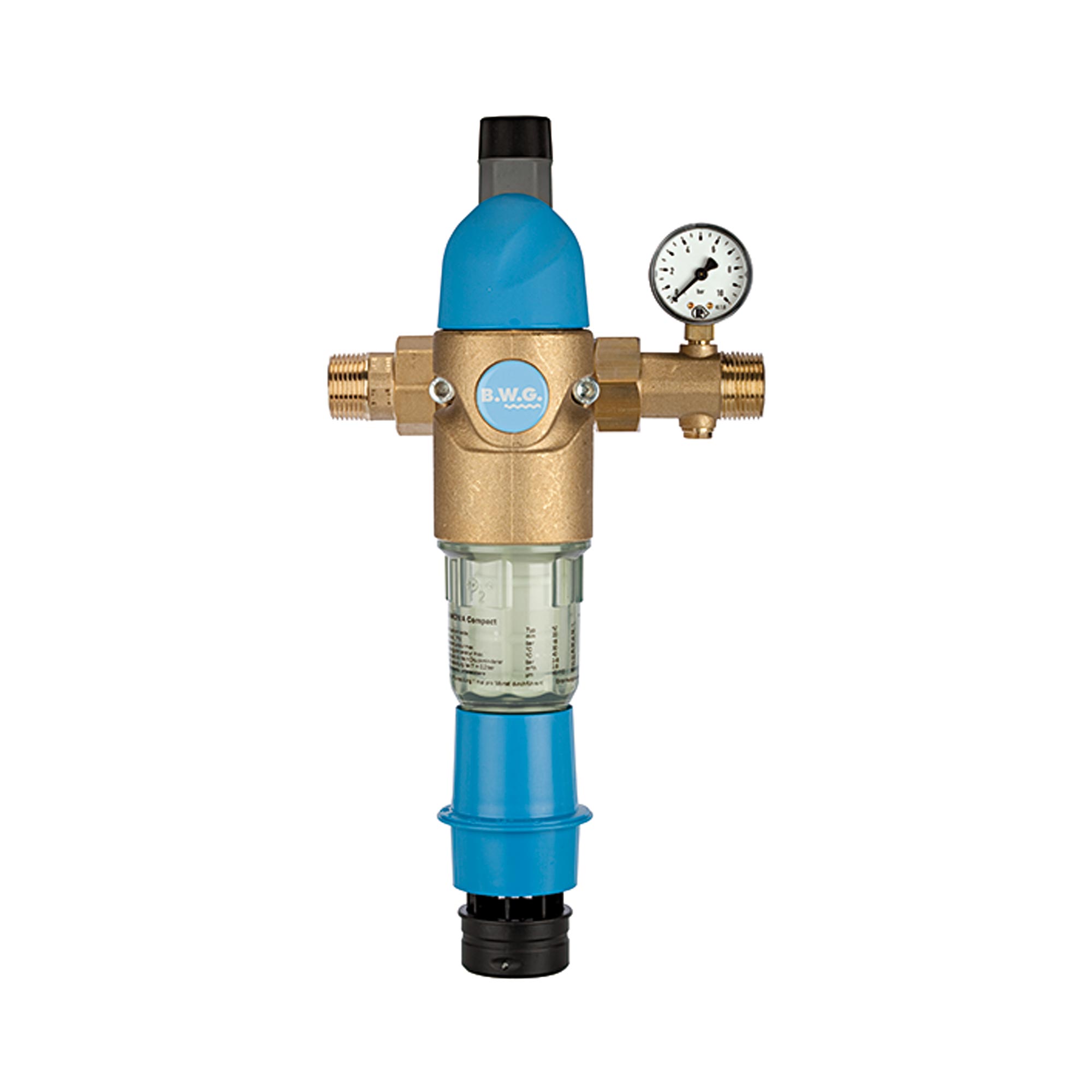 Rückspülfilter mit Druckregler, DVGW-geprüft, R 3/4