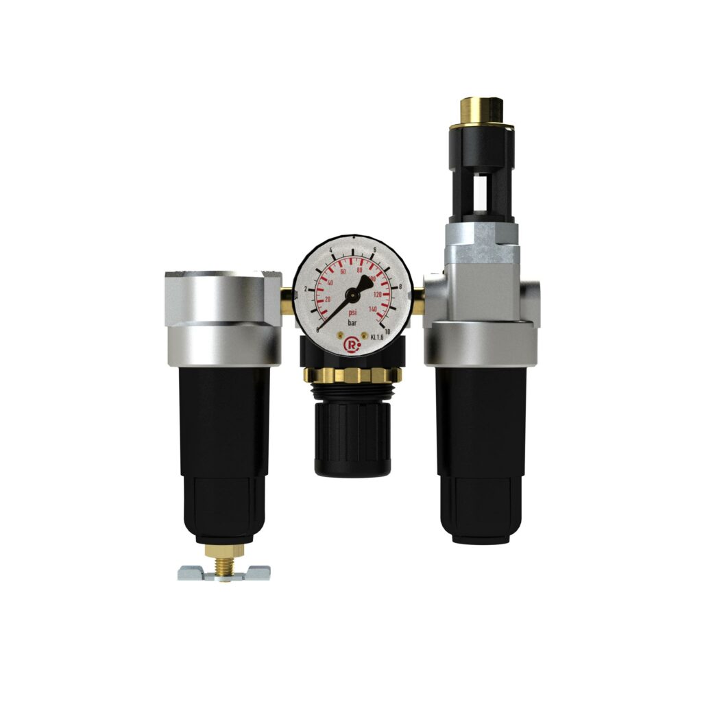 Wartungseinheit 3-tlg. »Standard-mini« mit Metallbehälter, G 1/8