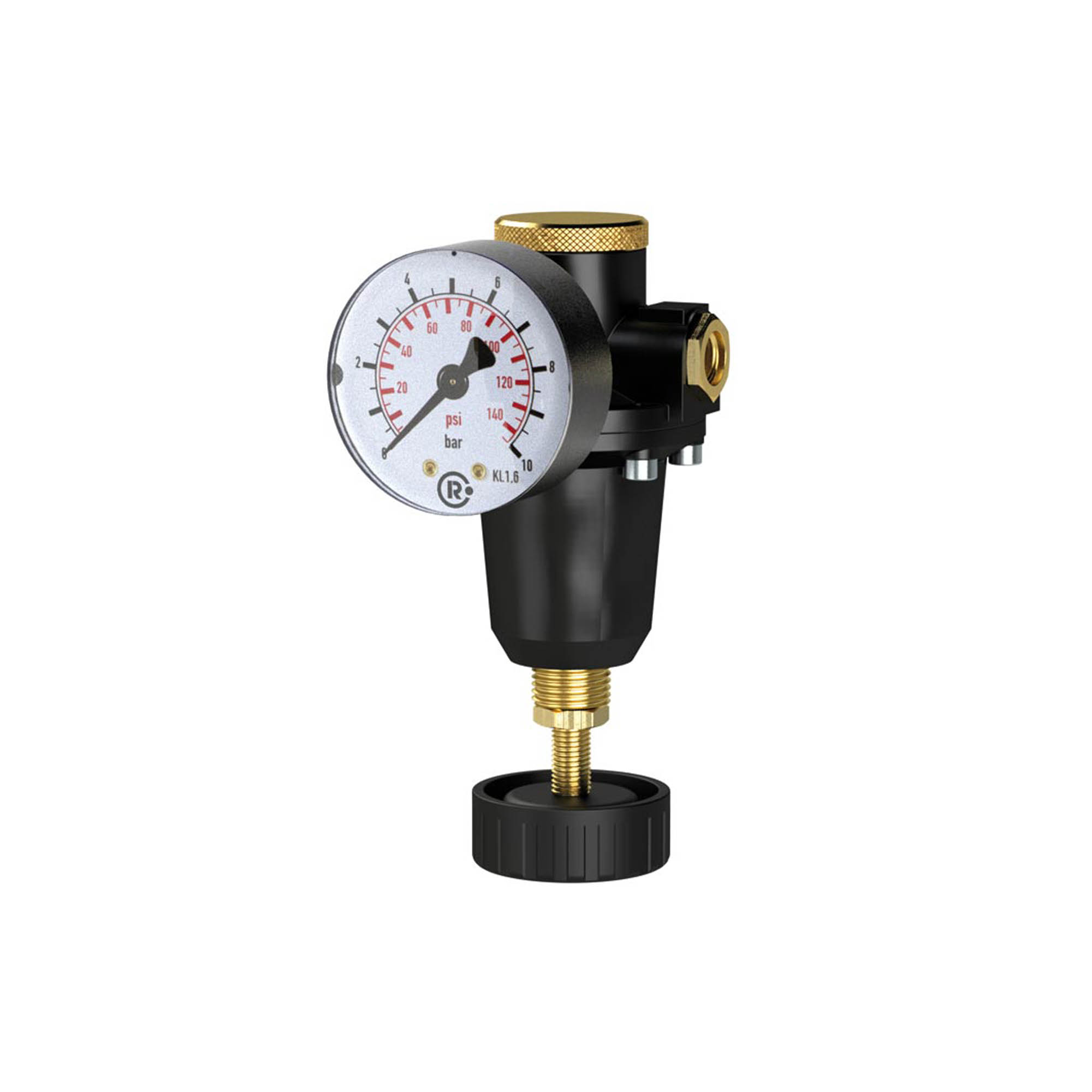 Konstant-Druckregler inkl. Manometer, BG 1, G 3/8, 0,5 - 6 bar