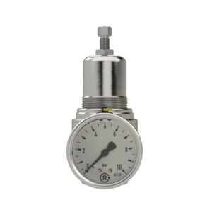 Edelstahl-Druckregler, 1.4404, rücksteuerbar, G 1/4, 0,5 - 8 bar