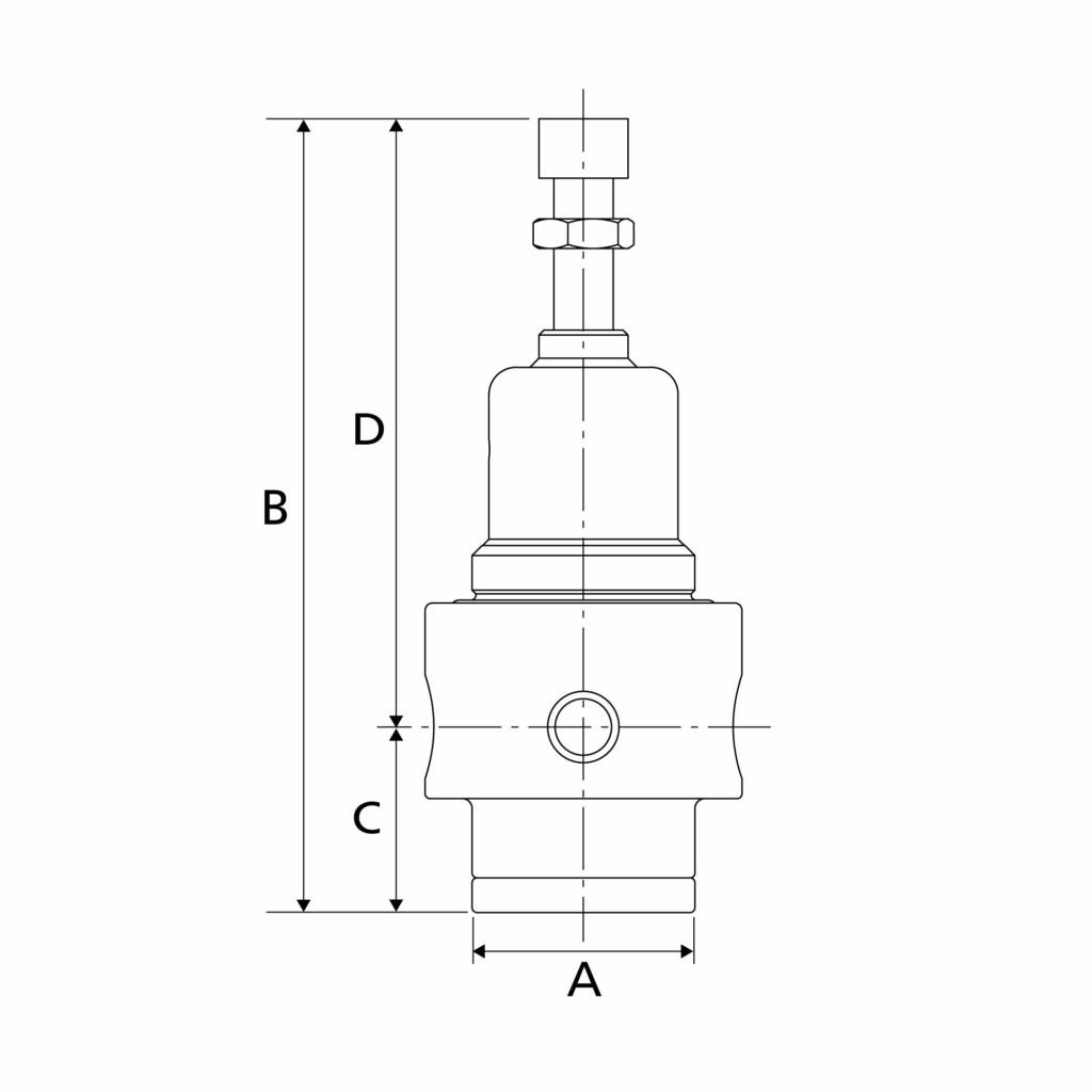 Edelstahl-Druckregler, 1.4404, rücksteuerbar, G 1/4, 0,5 - 8 bar