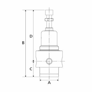 Edelstahl-Druckregler, 1.4404, rücksteuerbar, G 1/4, 0,5 - 8 bar