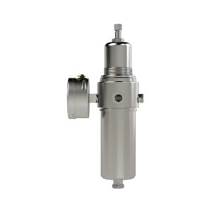 Edelstahl-Filterregler 1.4404, rücksteuerbar, G 1/4, 1,0 - 15 bar