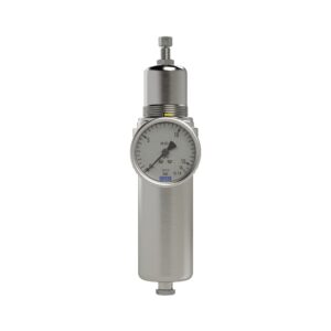 Edelstahl-Filterregler 1.4404, rücksteuerbar, G 1/4, 1,0 - 15 bar