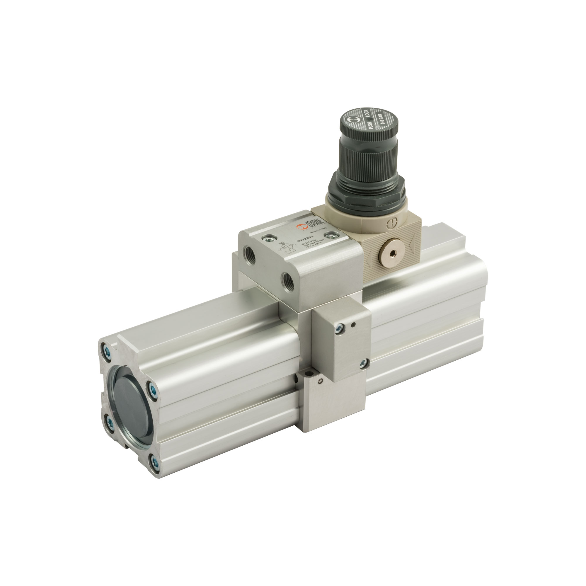 Doppelkolben-Druckverstärker (Booster) m. Regler,G1/8, Kolben-Ø40