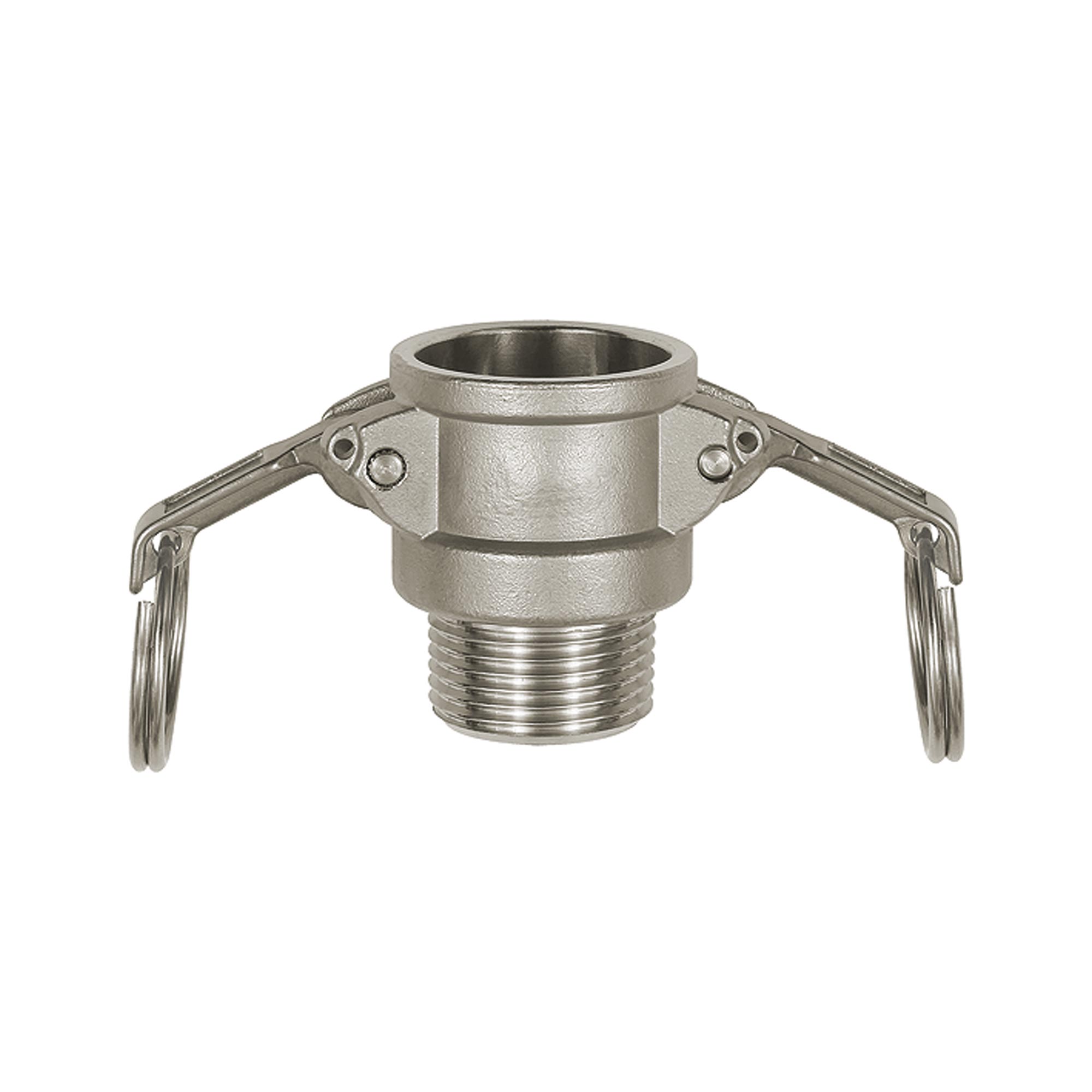 Kamlok-Schnellkupplungsdose mit AG, Typ B, ES 1.4401, R 3/4