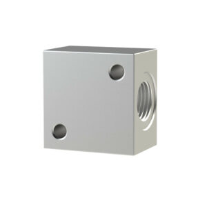 T-Verteiler, anflanschbar, G 1/8 Aluminium, SW 16