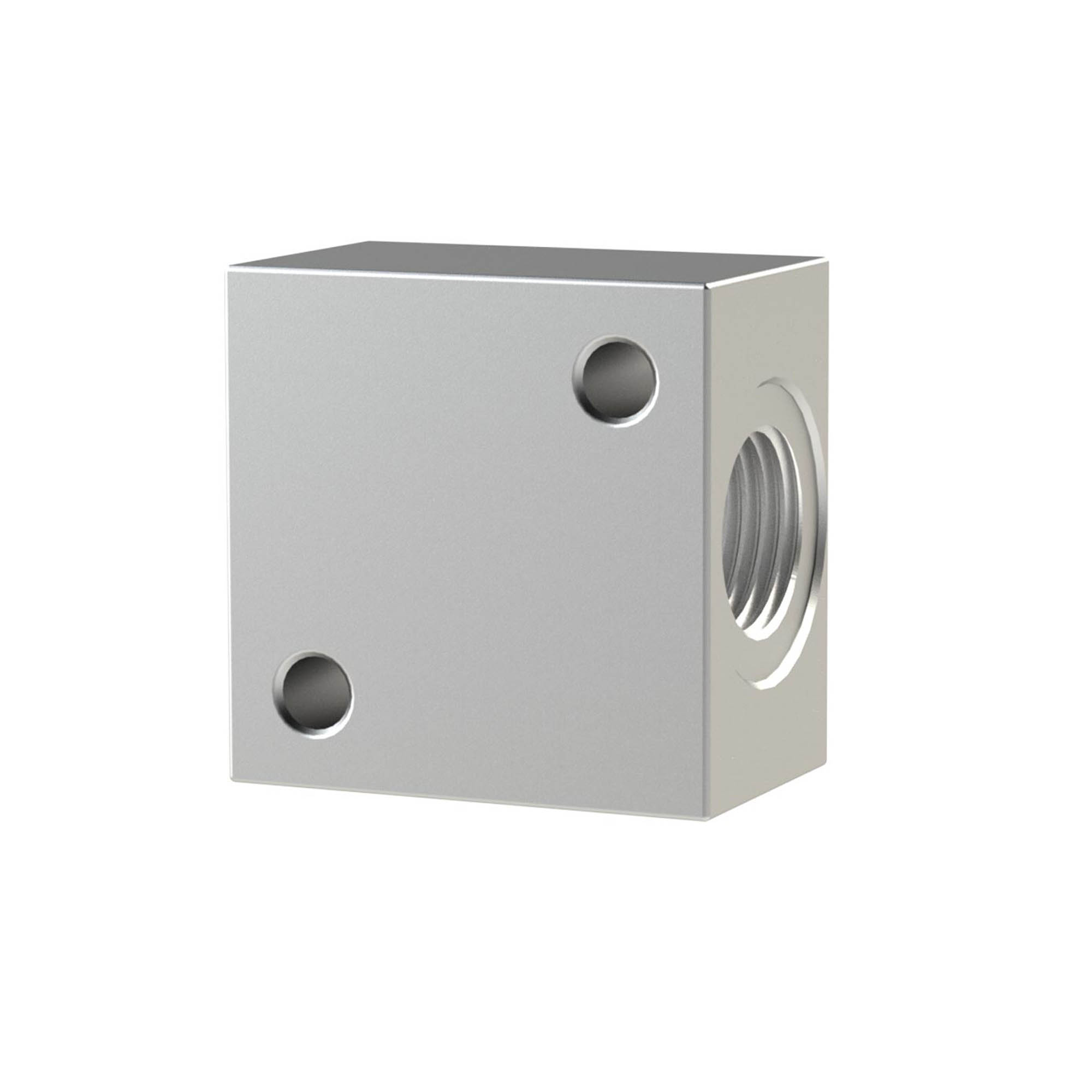 T-Verteiler, anflanschbar, G 1/8 Aluminium, SW 16