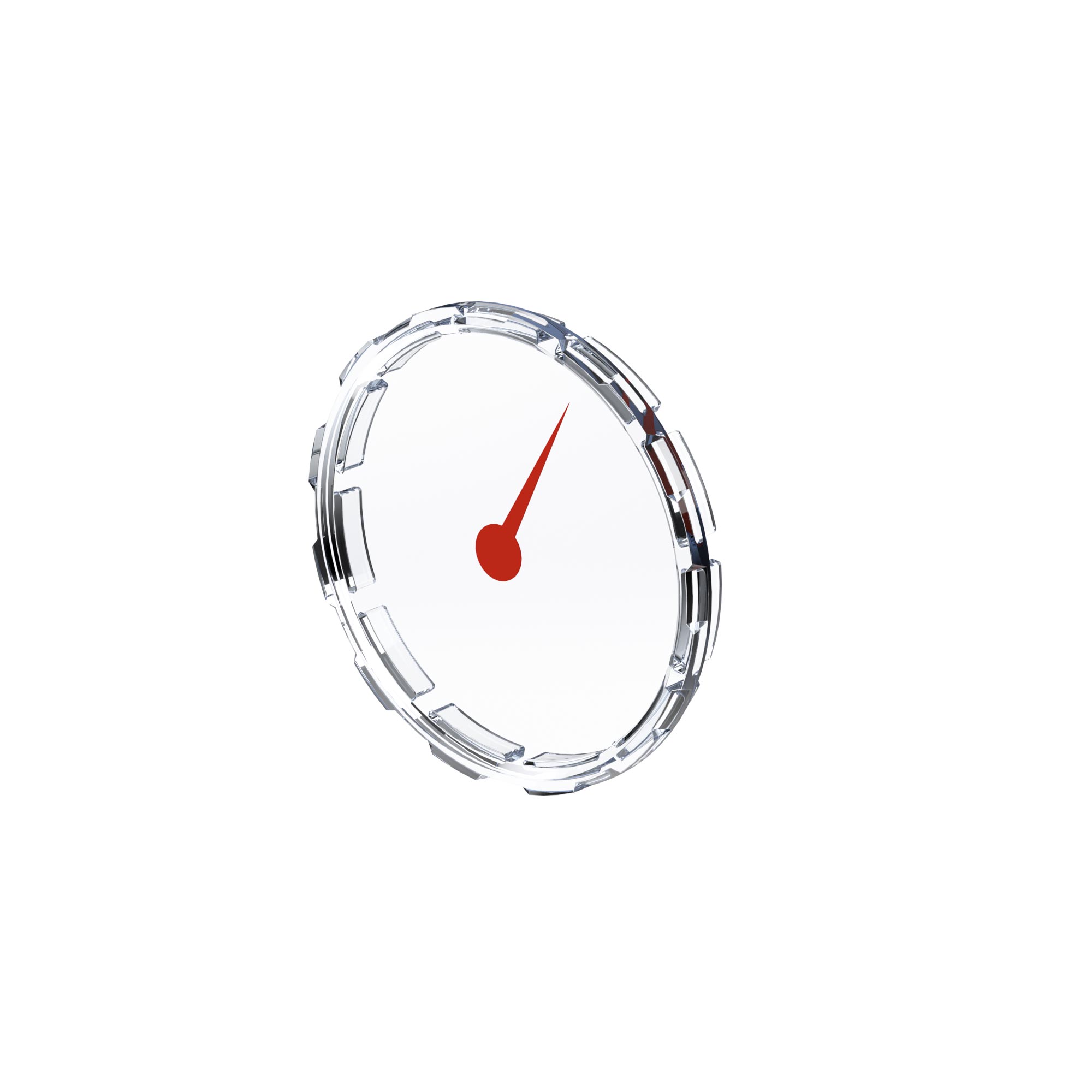 Sichtscheibe Kunstst., MZ rot auf Sichtscheibe aufgedr., NG 40