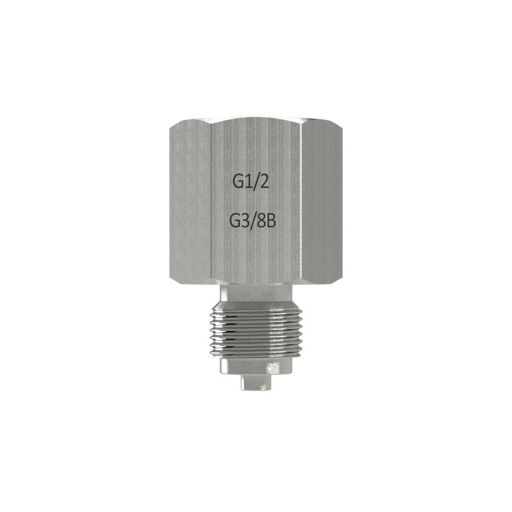 Manometer-Anschlussnippel, ES, G 1/4 Muffe, G 1/2 Zapfen