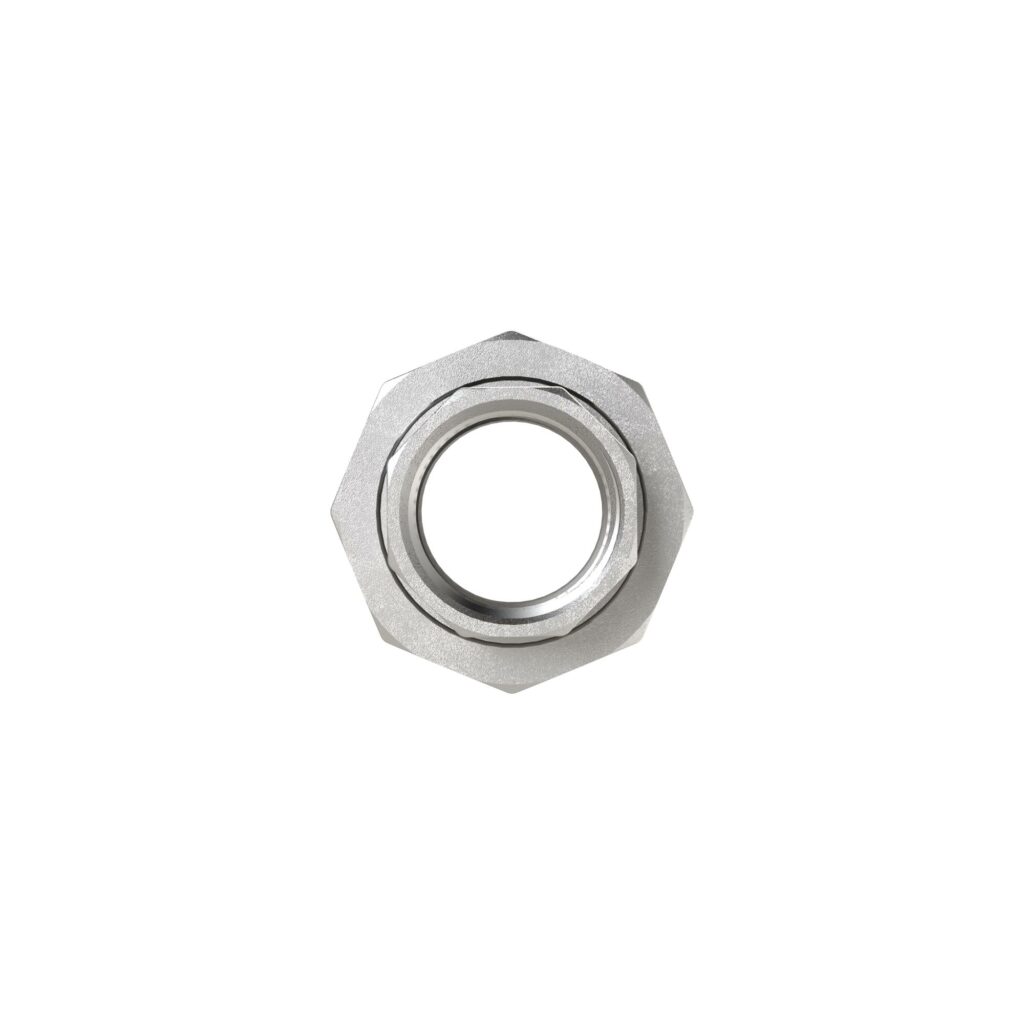 lös. Doppelgew.nippel, flachdicht., G 1/4, IG, SW 30, ES 1.4408