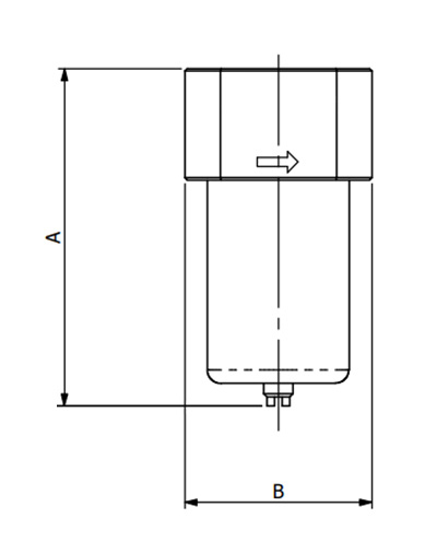 Edelstahl-Filter, 1.4404, 50 µm, G 1/4