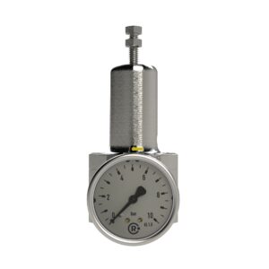 Edelstahl-Druckregler, 1.4404, rücksteuerbar, G 1/4, 0,5 - 8 bar
