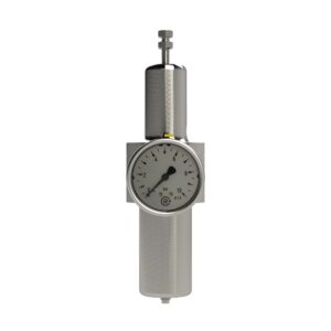 Edelstahl-Filterregler 1.4404, rücksteuerbar, G 1/4, 0,5 - 8 bar