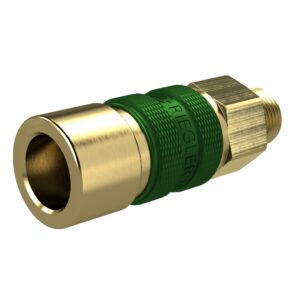 Unverwechselbare Schnellverschlusskupplung NW 5, G 1/4 AG, grün