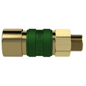 Unverwechselbare Schnellverschlusskupplung NW 5, G 1/4 AG, grün