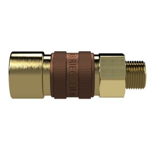 Unverwechselbare Schnellverschlusskupplung NW 5, G 1/4 AG, braun