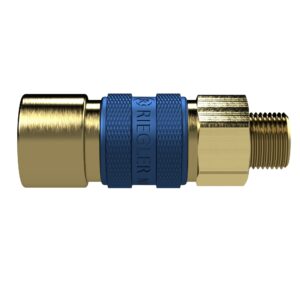 Unverwechselbare Schnellverschlusskupplung NW 5, G 1/8 AG, blau