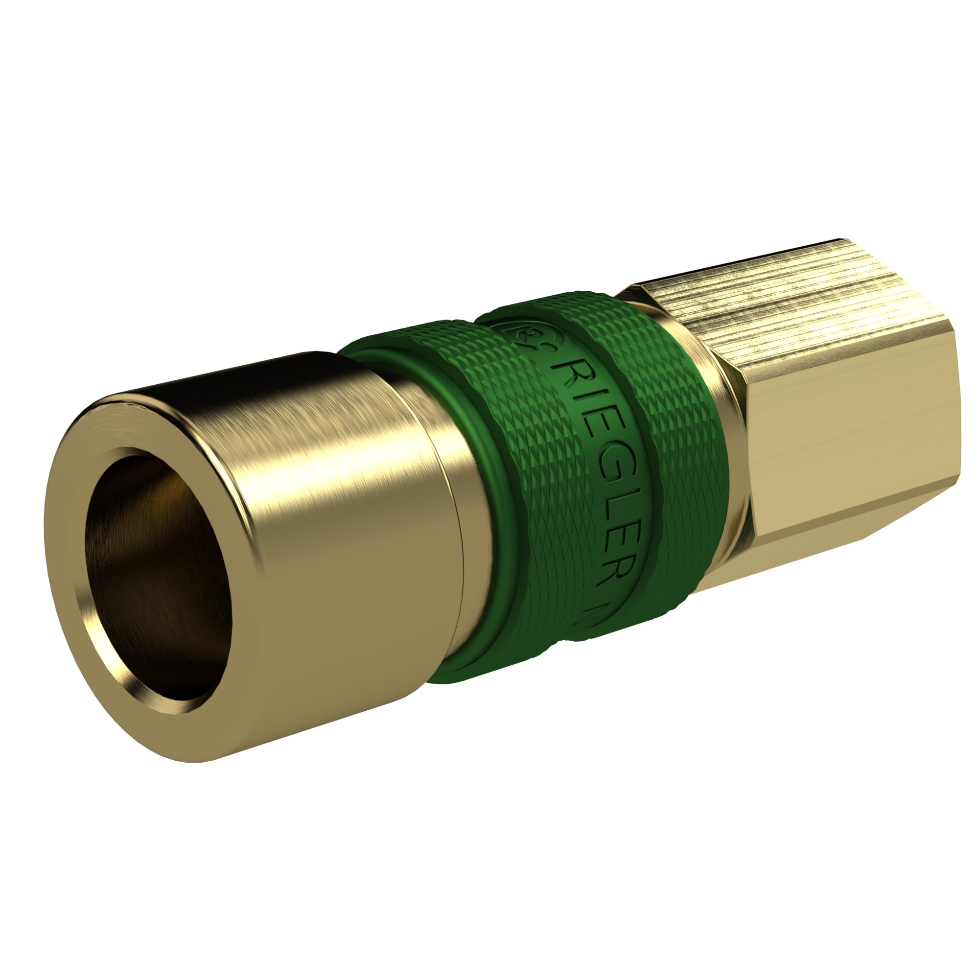 Unverwechselbare Schnellverschlusskupplung NW 5, G 1/8 IG, grün