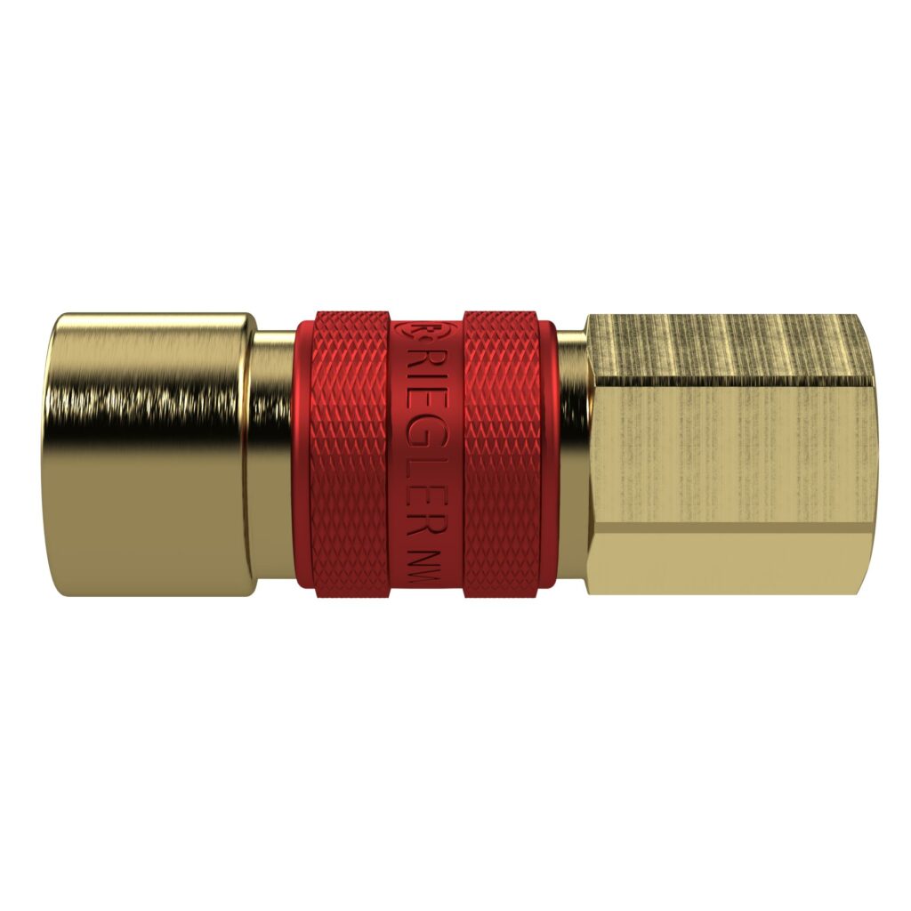 Unverwechselbare Schnellverschlusskupplung NW 5, G 1/8 IG, rot