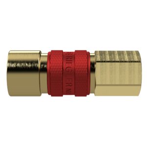 Unverwechselbare Schnellverschlusskupplung NW 5, G 1/8 IG, rot