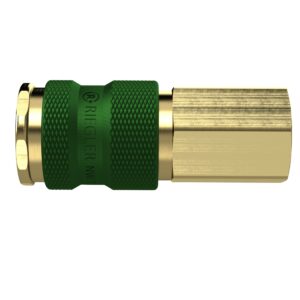 Unverwechselbare Schnellverschlusskupplung NW 7,8, G 1/4 IG, grün
