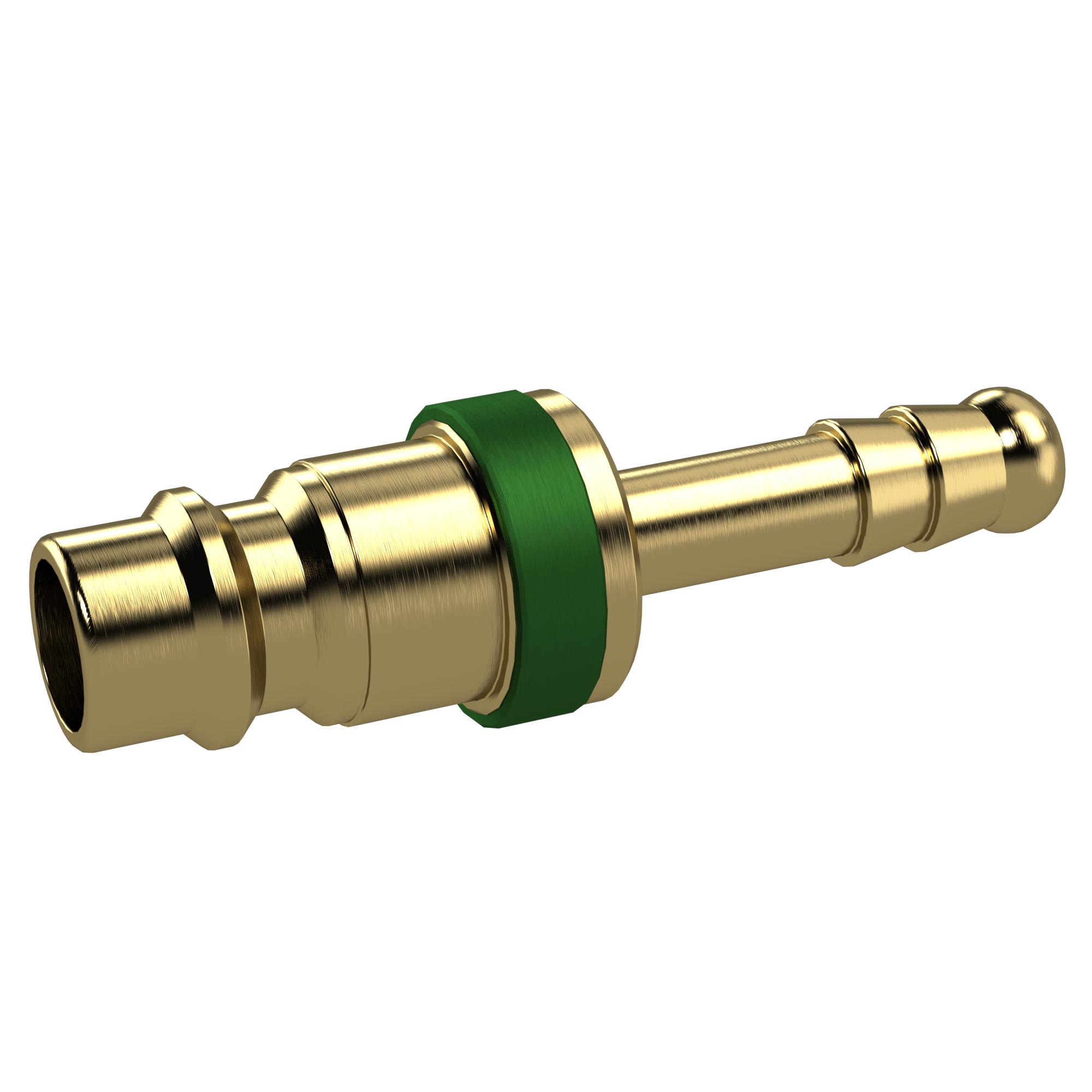 Unverwechselbare Einstecktülle NW 7,8, MS blank, Tülle LW 6, grün