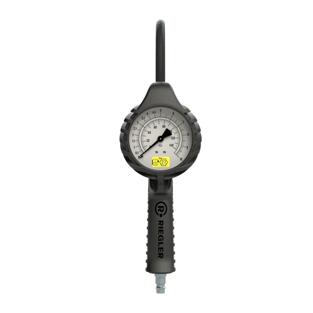 Stand.-Handreifenfüllmesser QS, Mano Ø 80 mm, geeicht, 0 - 12 bar