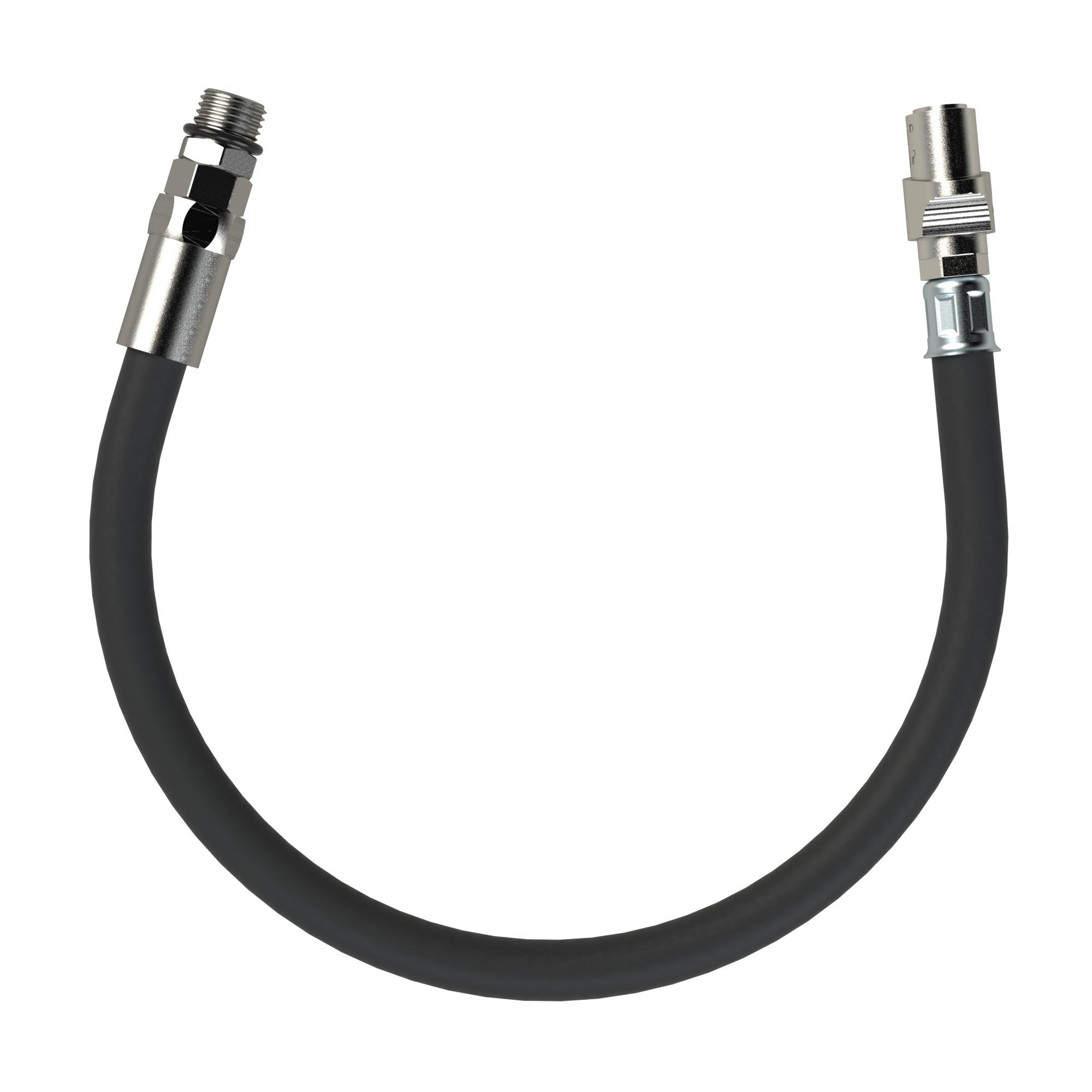 Schlauch QS, 50 cm, G 1/4, drehbar, Handreif.messer Standardausf.