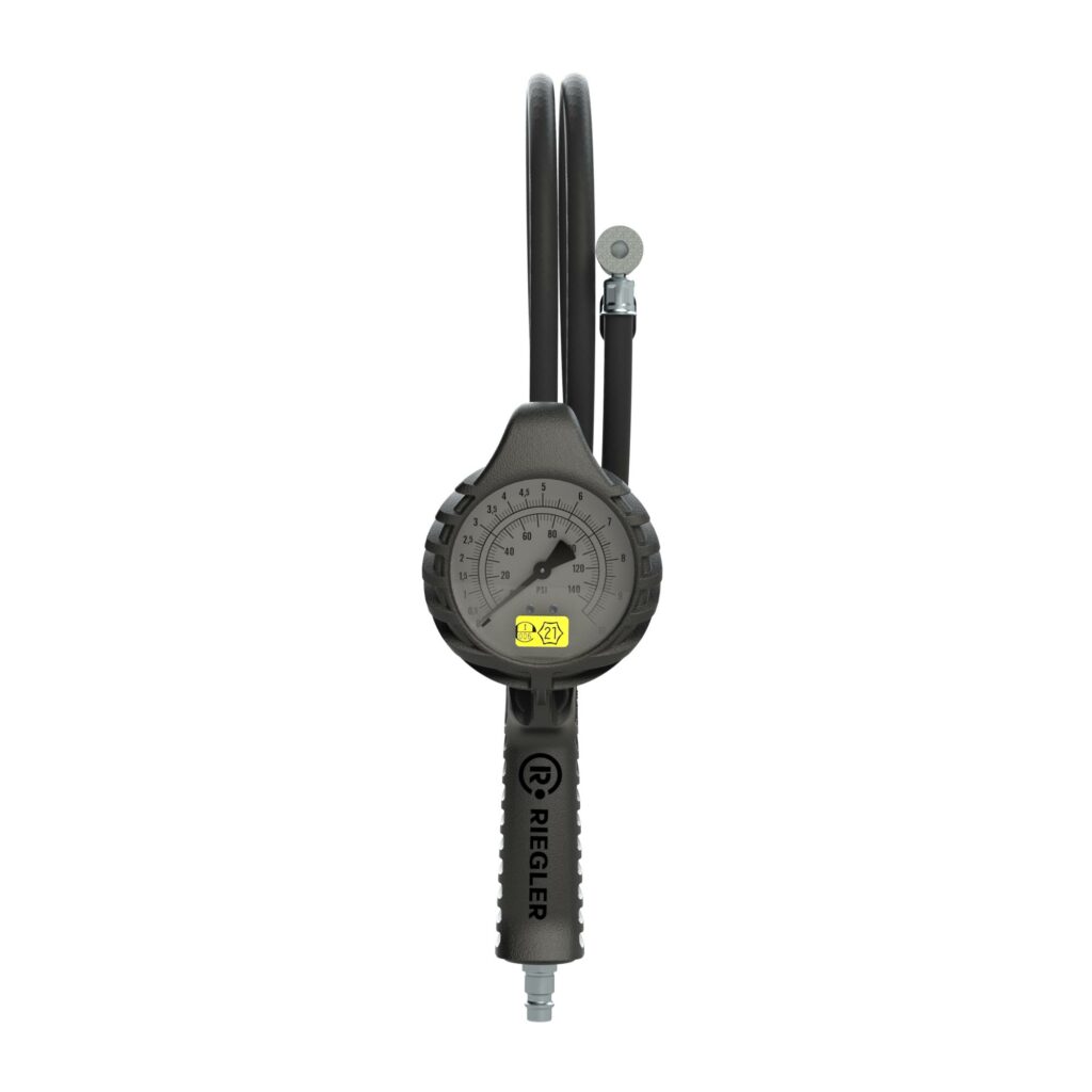 Stand.-Handreifenfüllmesser HS, Mano Ø 80 mm, geeicht, 0 - 12 bar