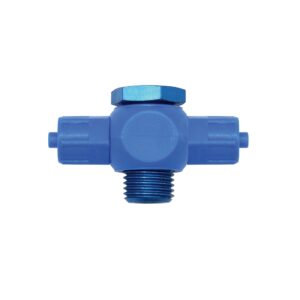 T-Verschraubung, Hohlschraube drehbar, G 1/8, Schlauch 6/4, POM