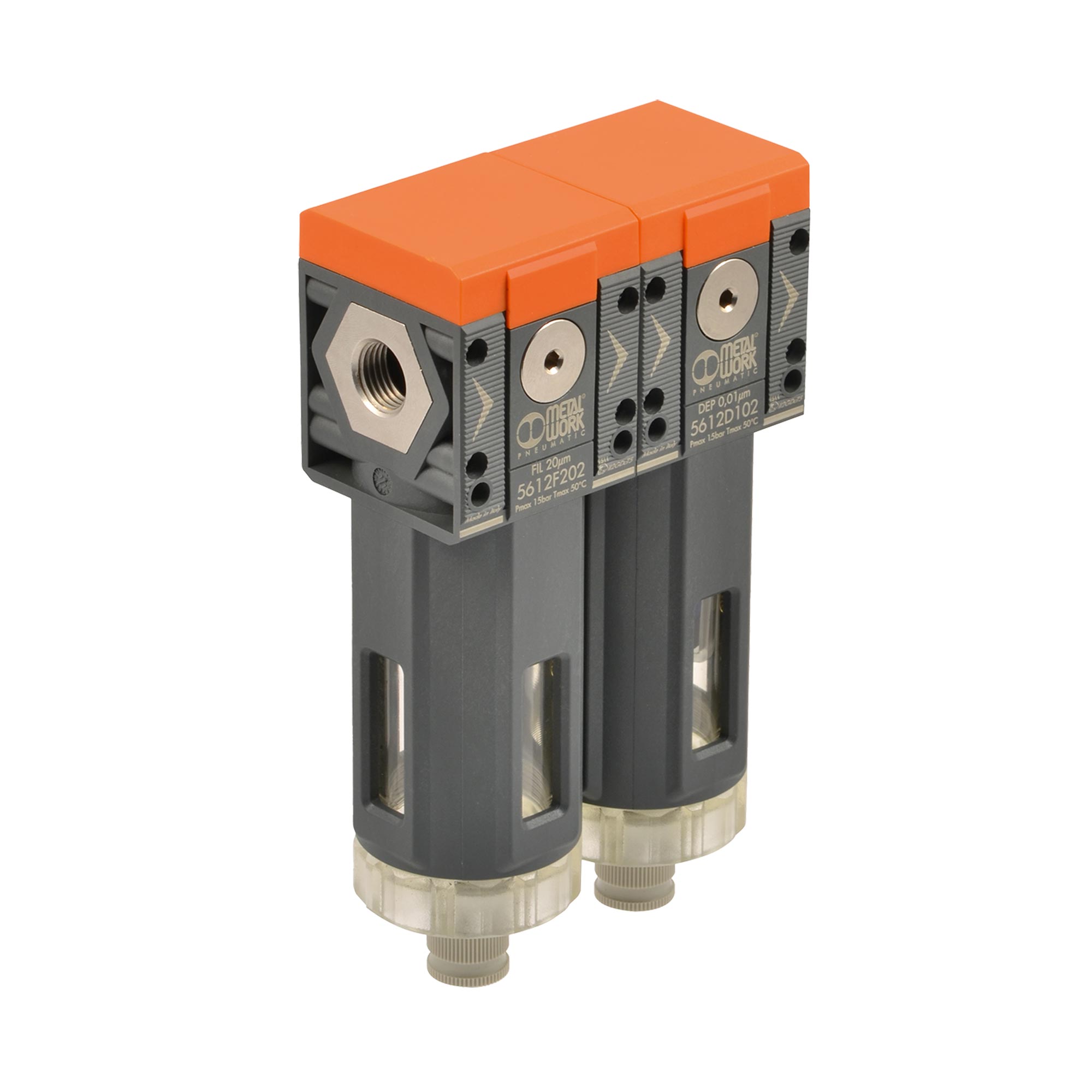 Filter+Ölfilter »SYNTESI«, BG 1, G 1/8, 5 µm + 0,01 µm, RMSA