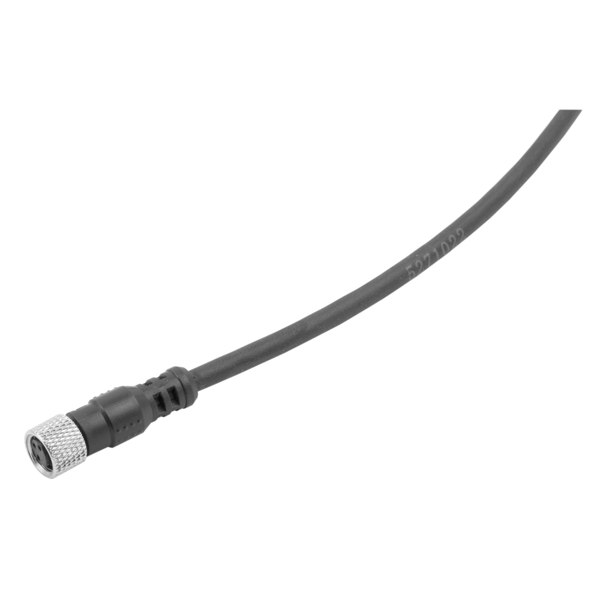 M8-Steckdose, 3-polig, 1 m Kabel, High Flex CL6