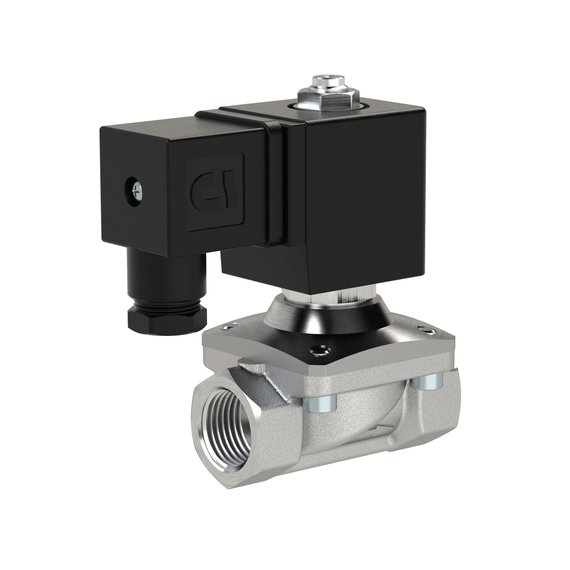 2/2 MV, NC, ES, G1/2, DN13, PN 0-12, NBR, zwangsg., 230V AC