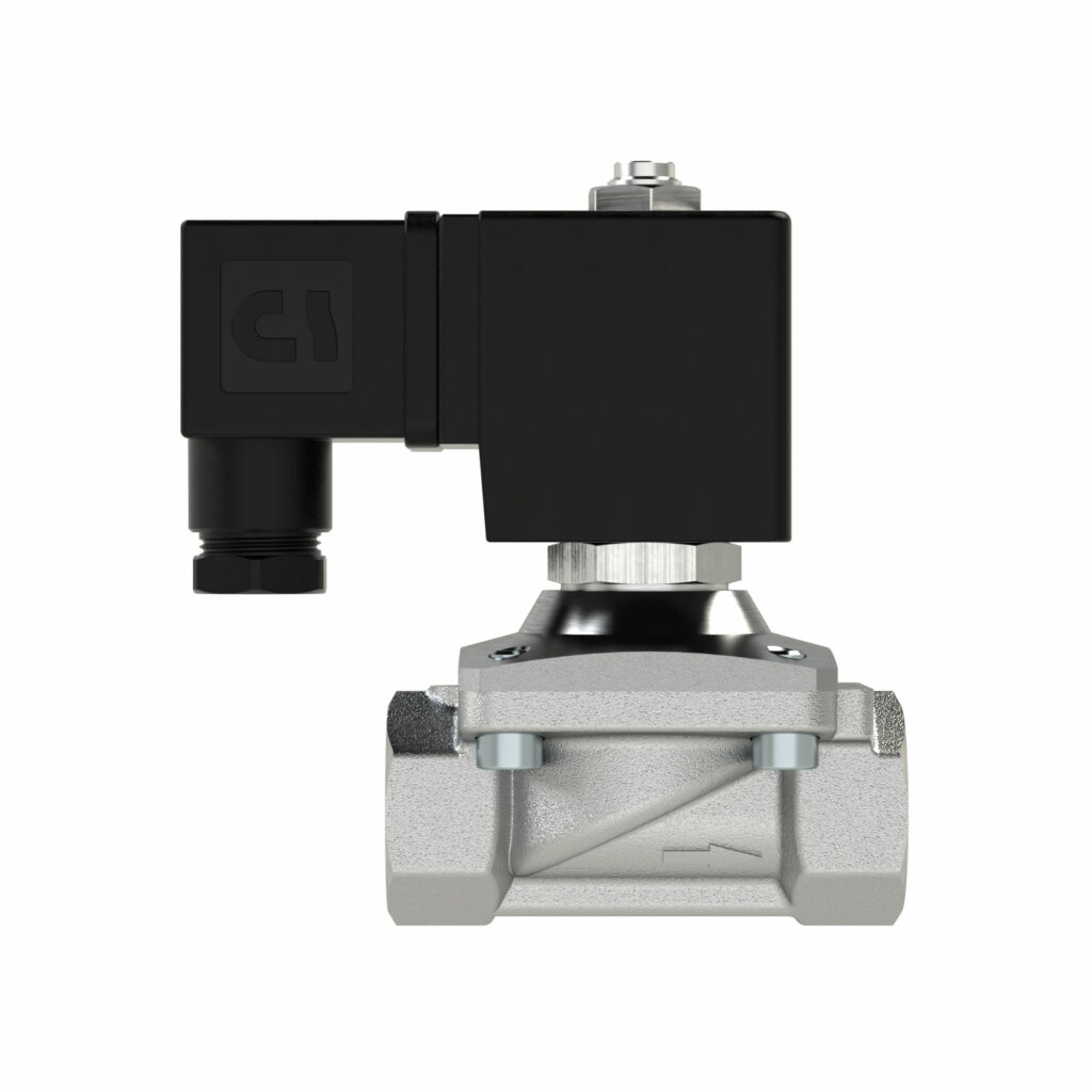 2/2 MV, NC, ES, G1/2, DN13, PN 0-12, NBR, zwangsg., 230V AC