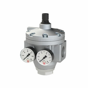 Großdruckregler mit 2 Manometern, G 1 1/2, Regelber. 0,5 - 6 bar