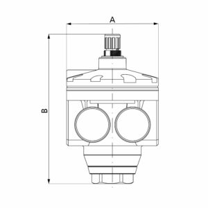 Großdruckregler mit 2 Manometern, G 1 1/2, Regelber. 0,5 - 6 bar