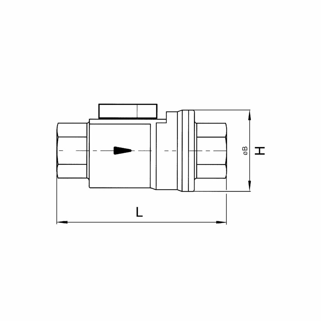 Koaxialventil, pneumat. bet. doppeltw. MS vern. NBR, Rp 3/8