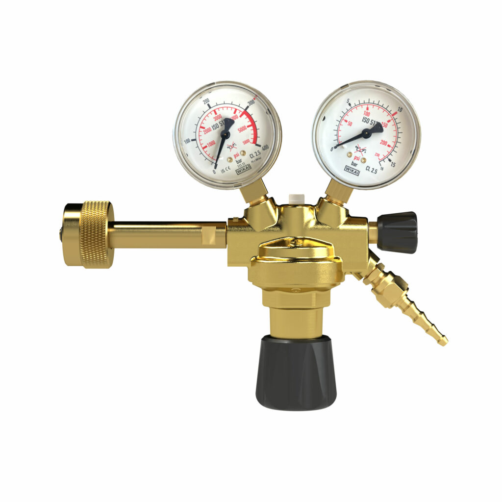 Flaschendruckminderer, 300 bar, Stickstoff, Arbeitsdruck 0-25 bar