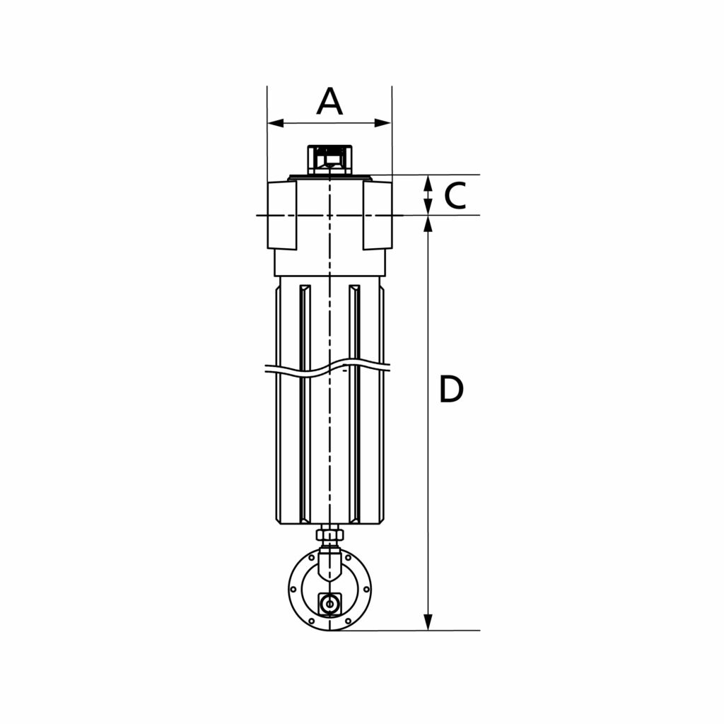 Vorfilter mit Differenzdruckmanometer, 1 µm, G 2