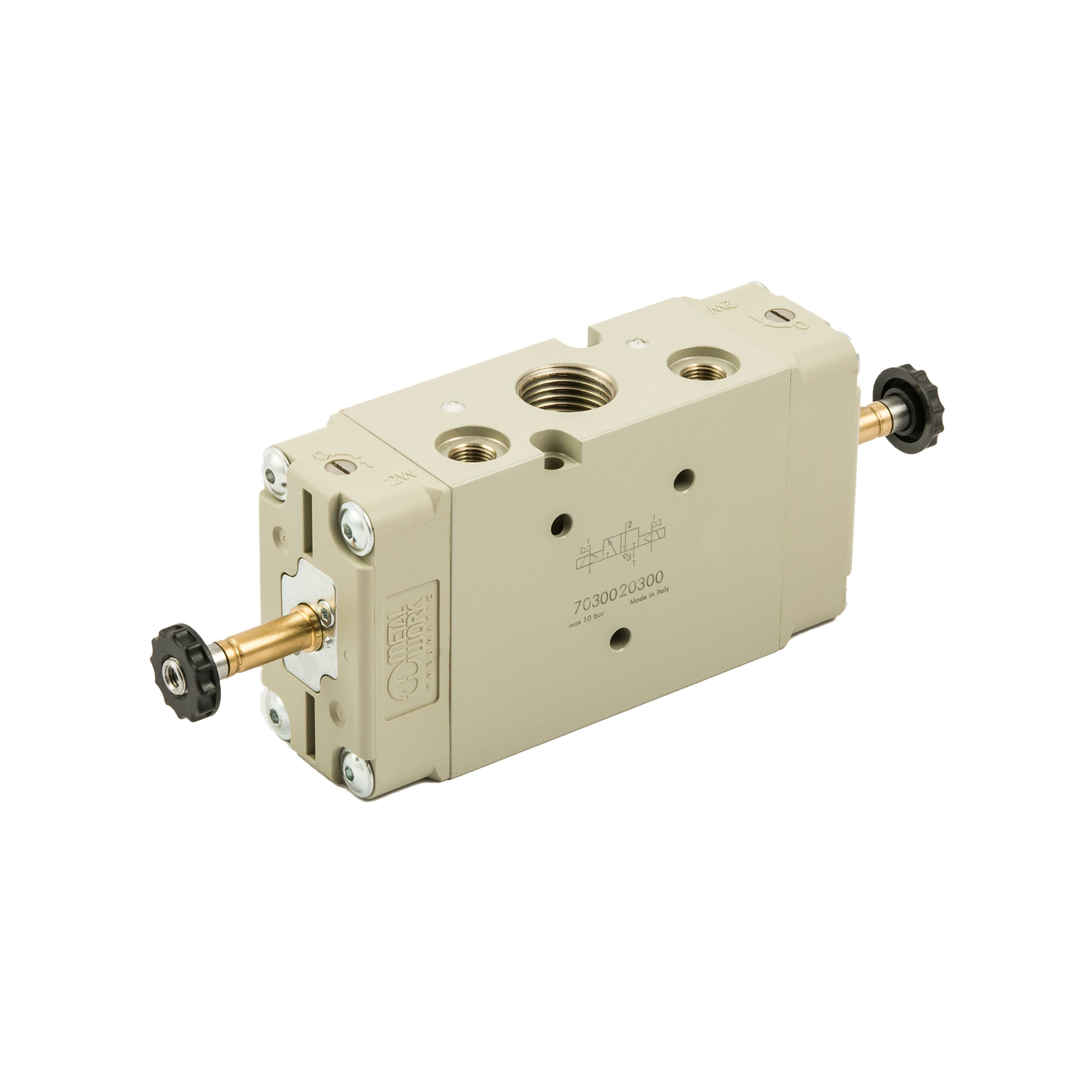 3/2-Wegeventil, elektropn., ext. Steuerluft, bistabil, G 1/2