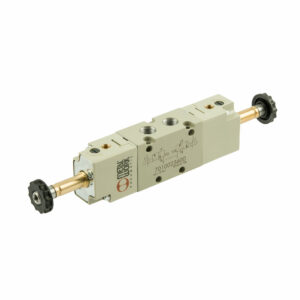 5/3-Wegeventil, elektropn., ext. Steuerl., Mitte geschl., G 3/8