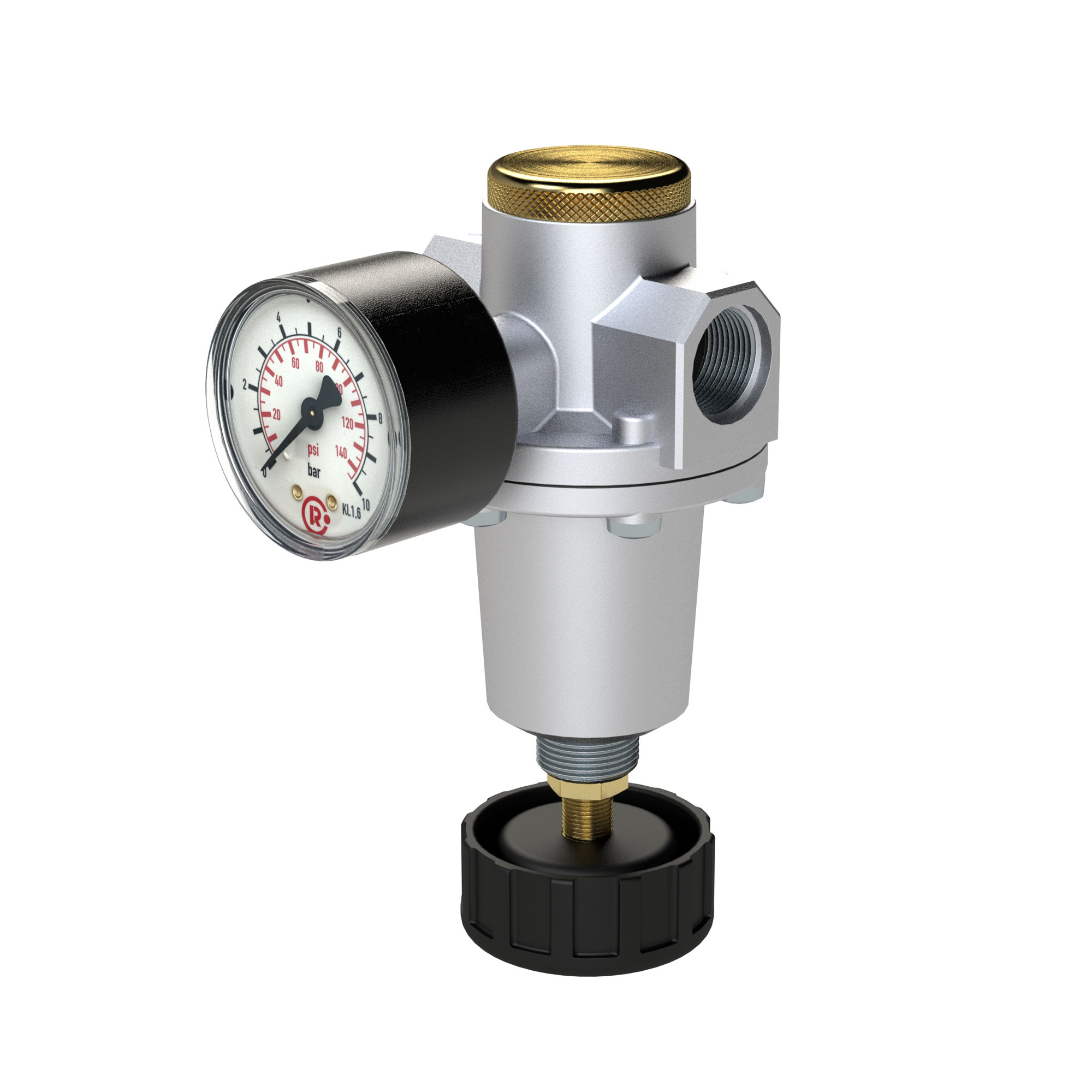 Konstant-Druckregler inkl. Manometer, BG 2, G 3/8, 0,1 - 3 bar