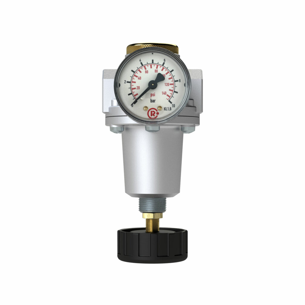 Konstant-Druckregler inkl. Manometer, BG 2, G 3/8, 0,1 - 3 bar