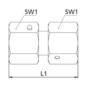 Einstellbare gerade Verschraubung, Rohr-Außen-Ø 6, Stahl verzinkt