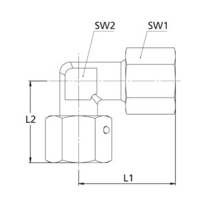 Einstellbare Winkel-Verschraubung, Rohr-Außen-Ø 6, Stahl verz.