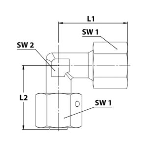 Einst. Winkel-Anschlussverschraubung, Rohr-Außen-Ø 6, Stahl verz.