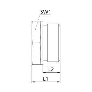 Lange Wechselreduzierung, G 1/8 a., G 1/4 i., Stahl verzinkt