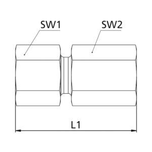 Ger. Aufschraubversch., M10x1,0i., Rohr-AØ 6, Stahl verzinkt